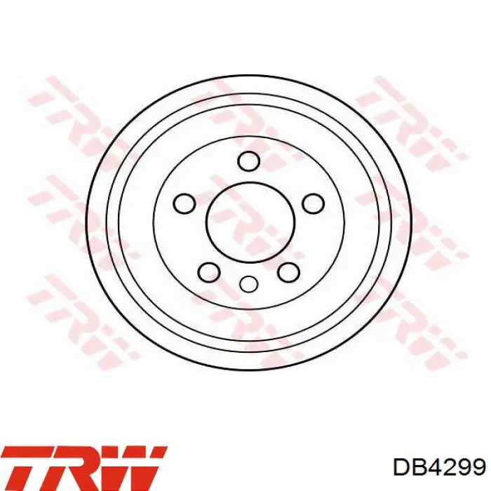 Барабан гальмівний задній TRW DB4299