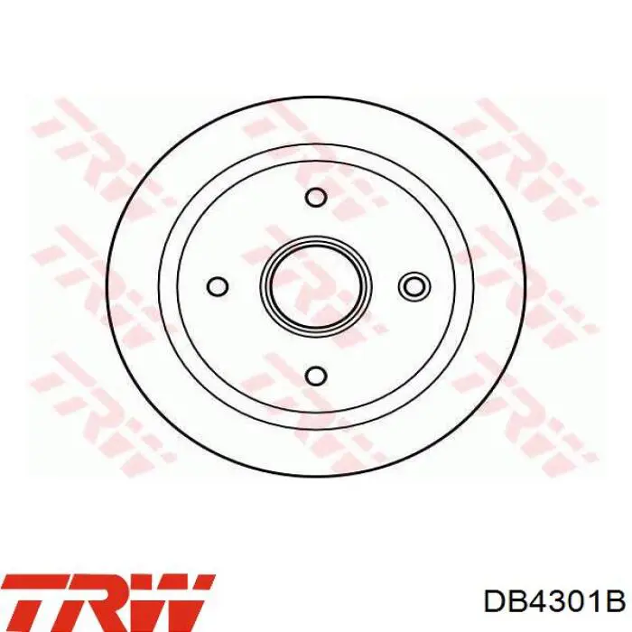 Барабан гальмівний задній DB4301B TRW