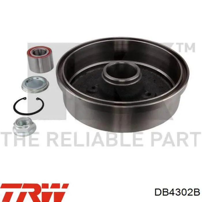 Барабан гальмівний задній TRW DB4302B ціна, від 41.18 USD