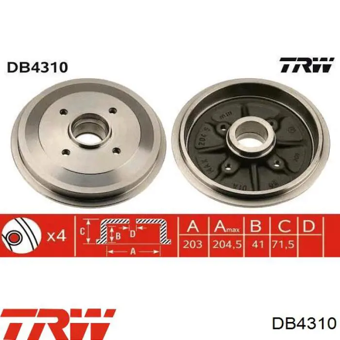 986477151 Bosch Барабан гальмівний задній