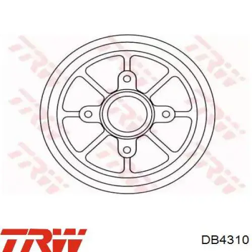 Барабан гальмівний задній Bosch 986477151 ціна, від 59.39 USD
