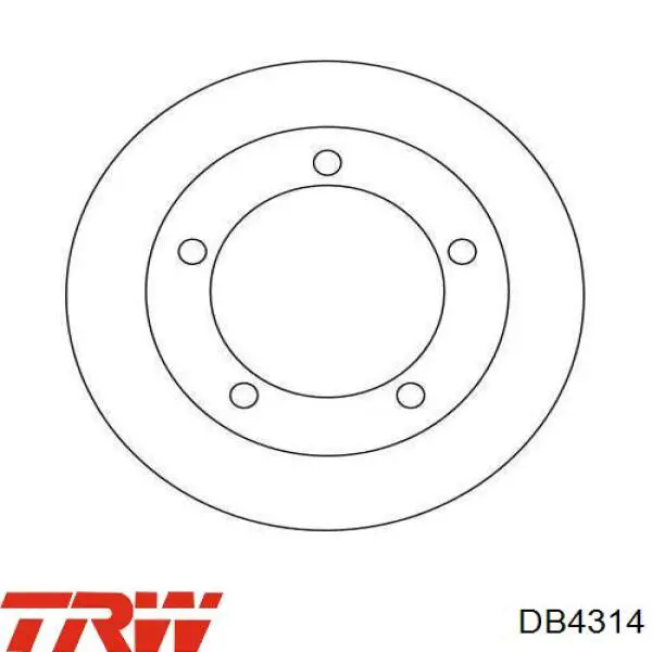 Барабан гальмівний задній TRW DB4314 ціна, від 60.35 USD