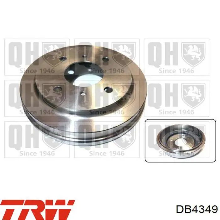 Барабан гальмівний задній DB4349 TRW
