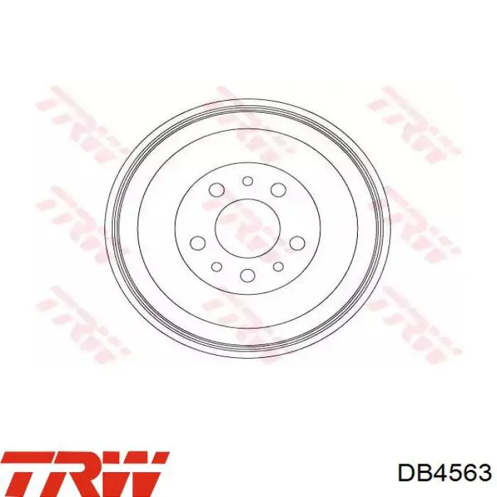Барабан гальмівний задній TRW DB4563 ціна, від 56.66 USD