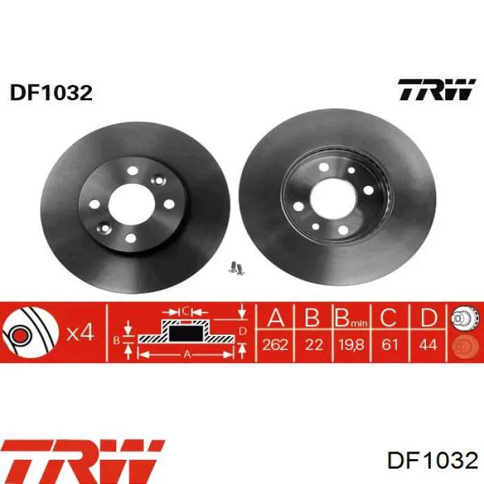 Диск переднього гальма Daco 603905 ціна, від 25.81 USD