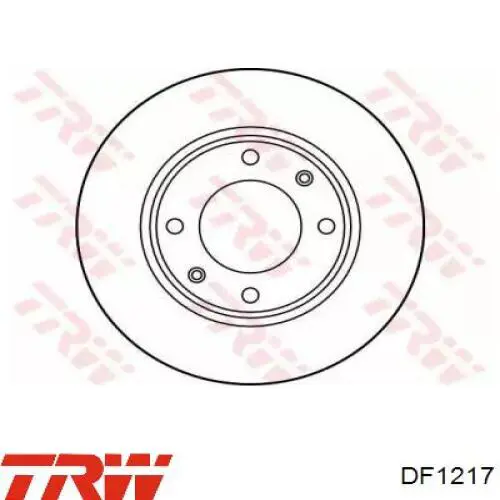 DF1217 TRW диск гальмівний передній