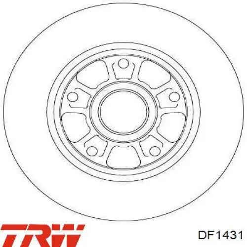 Гальмівні диски передні DF1431 TRW