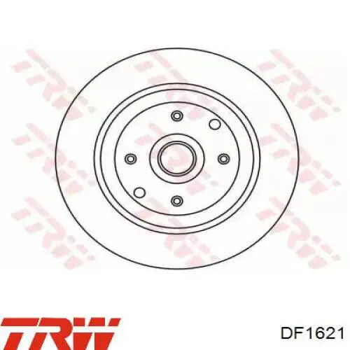 Диск гальмівний задній DF1621 TRW