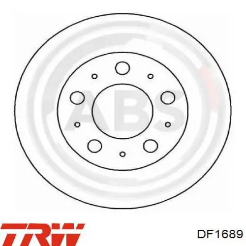 Гальмівні диски передні DF1689 TRW
