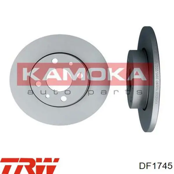 Диск гальмівний задній TRW DF1745