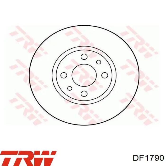 Гальмівні диски DF1790 TRW