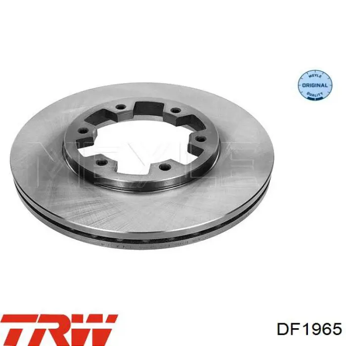 Диск гальмівний передній DF1965 TRW