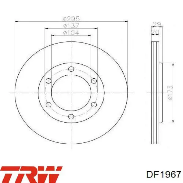 Гальмівні диски передні 192608 Maxgear