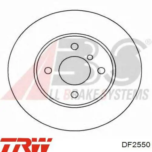 Купити DF2550 TRW Ротор гальмівний