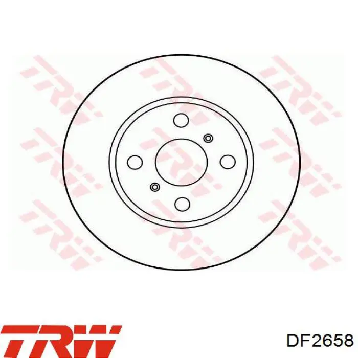 DF2658 TRW диск гальмівний передній