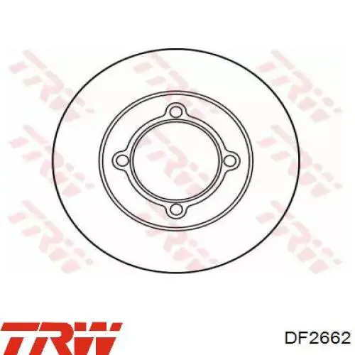 Диск переднього гальма TRW DF2662 ціна, від 17.25 USD