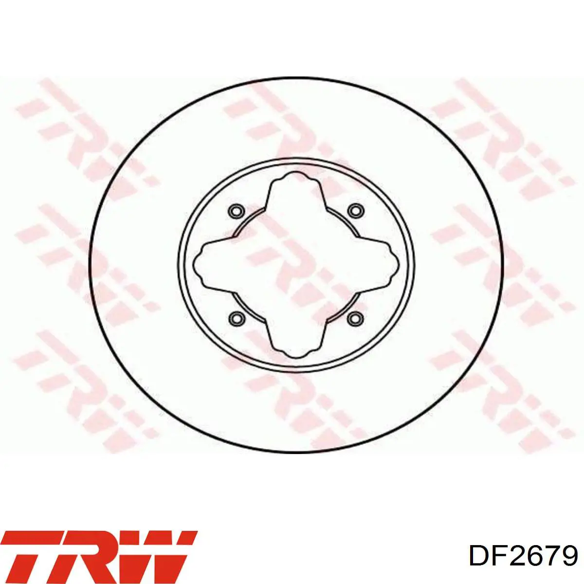 DF2679 TRW диск гальмівний передній