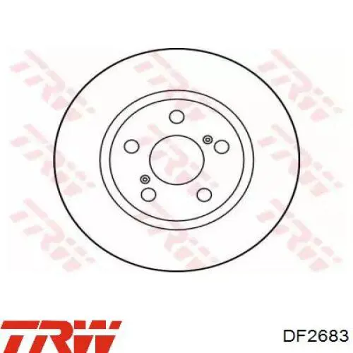 DF2683 TRW диск гальмівний передній