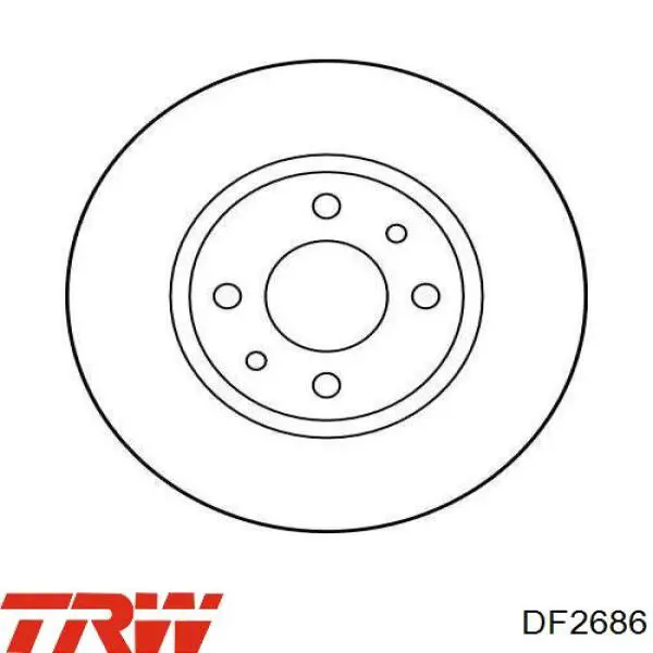 Купити DF2686 TRW Ротор гальмівний