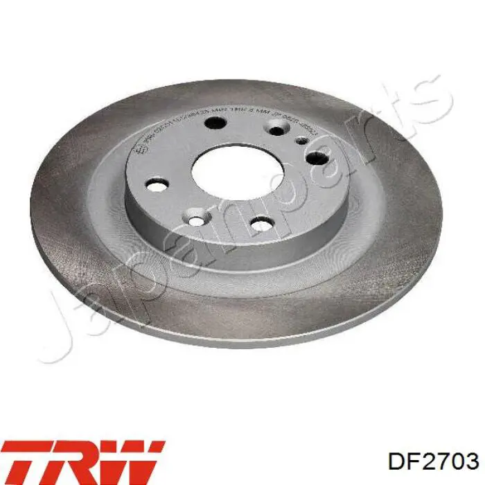 Диск гальмівний задній TRW DF2703