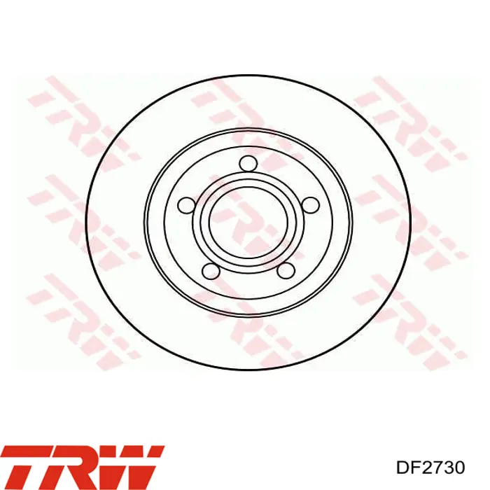 Гальмівні диски передні DF2730 TRW