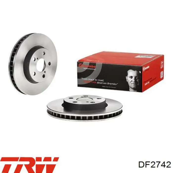 Диск гальмівний передній TRW DF2742