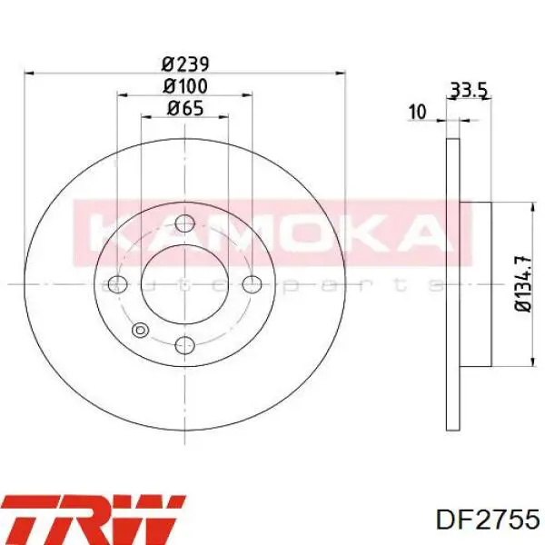 Диск переднього гальма Starline PB1443 ціна, від 19.16 USD
