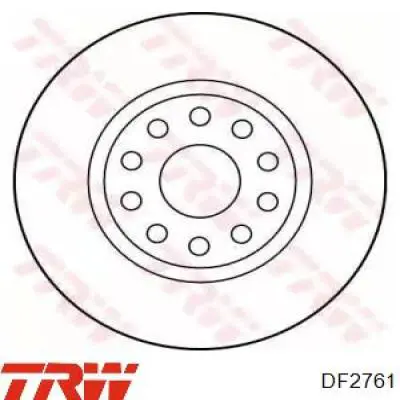 Диск переднього гальма TRW DF2761 ціна, від 29.12 USD