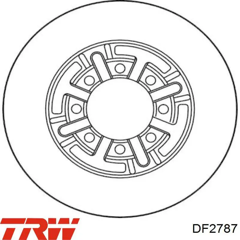 Купити DF2787 TRW Диск заднього гальма
