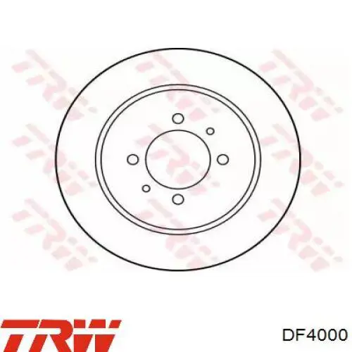 DF4000 TRW диск гальмівний задній