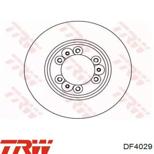Диск гальмівний передній TRW DF4029
