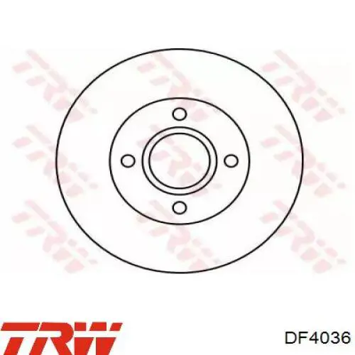 DF4036 TRW Гальмо дискове переднє