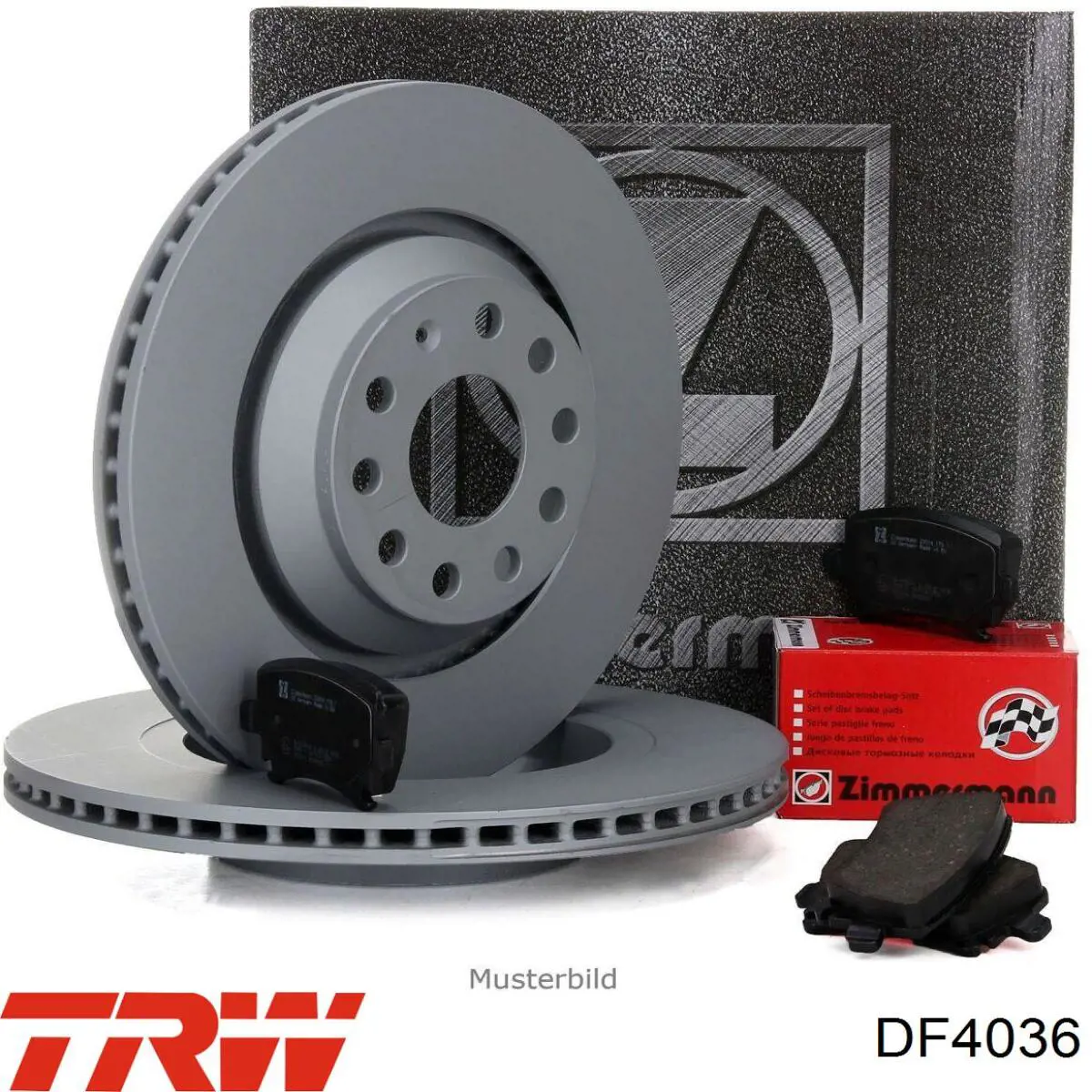 DF4036 TRW диск гальмівний передній