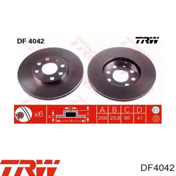 Купити DF4042 TRW Ротор гальмівний