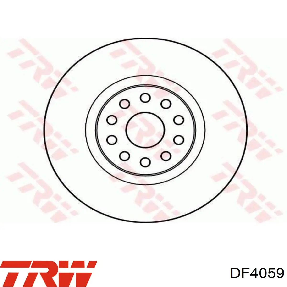 DF4059 TRW диск гальмівний передній
