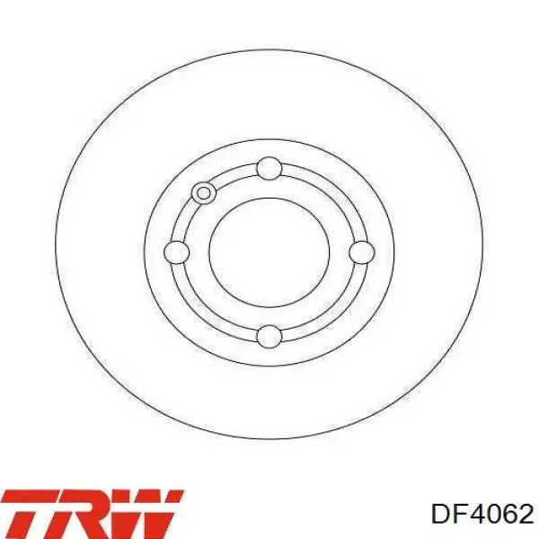 Купити DF4062 TRW Диск заднього гальма