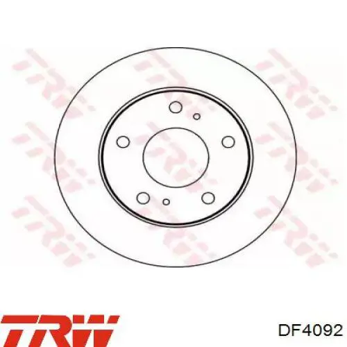 Диск гальмівний передній DF4092 TRW