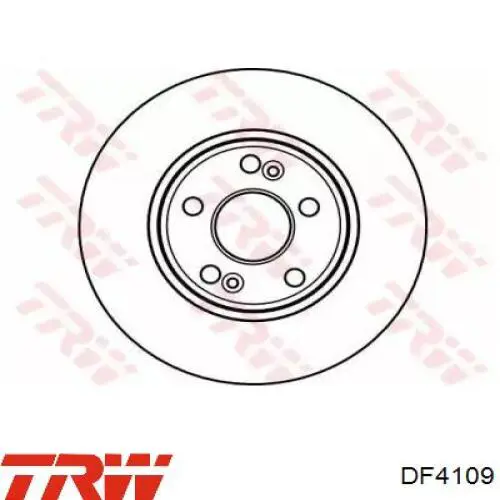 Диск переднього гальма TRW DF4109 ціна, від 38.81 USD