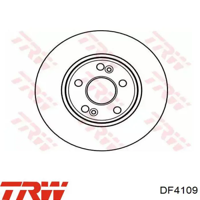 Диск переднього гальма TRW DF4109 ціна, від 38.81 USD