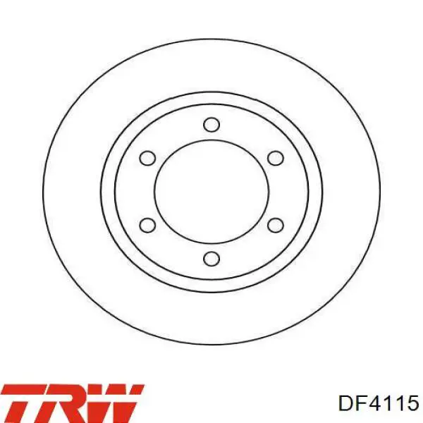 DF4115 TRW диск гальмівний передній