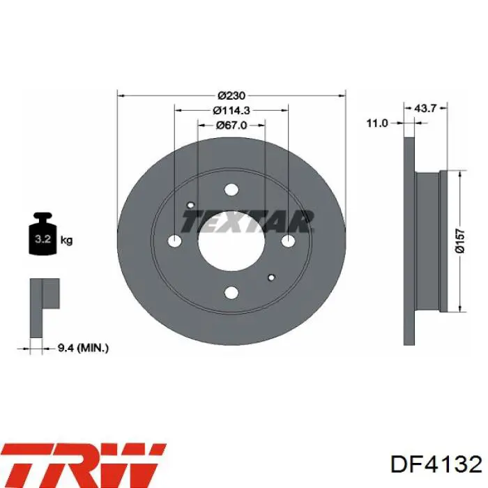 Диск переднього гальма ABS 17209 ціна, від 15.43 USD