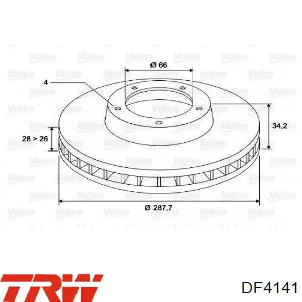 Диск гальмівний передній Jurid/Bendix 562131JC