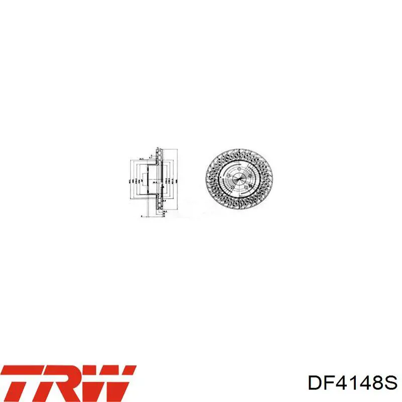 DF4148S TRW Гальмо дискове переднє