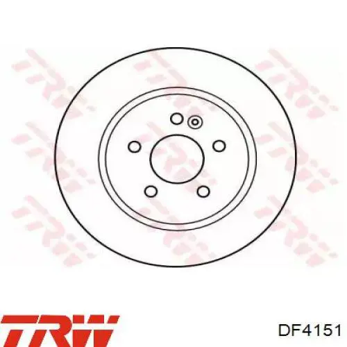 Диск гальмівний передній DF4151 TRW