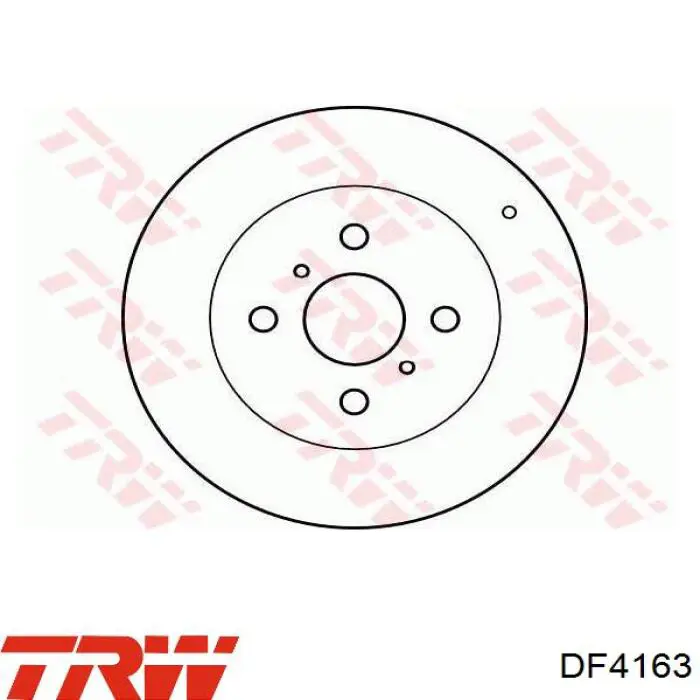 Диск гальмівний передній TRW DF4163