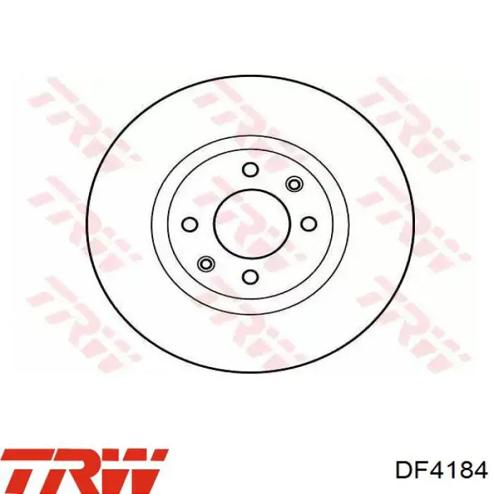 DF4184 TRW диск гальмівний передній