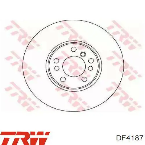 Диск переднього гальма TRW DF4187 ціна, від 68.23 USD