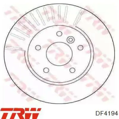 Диск гальмівний передній DF4194 TRW