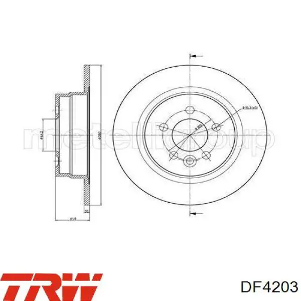 Купити S517122C000A Hyundai/Kia Диск заднього гальма