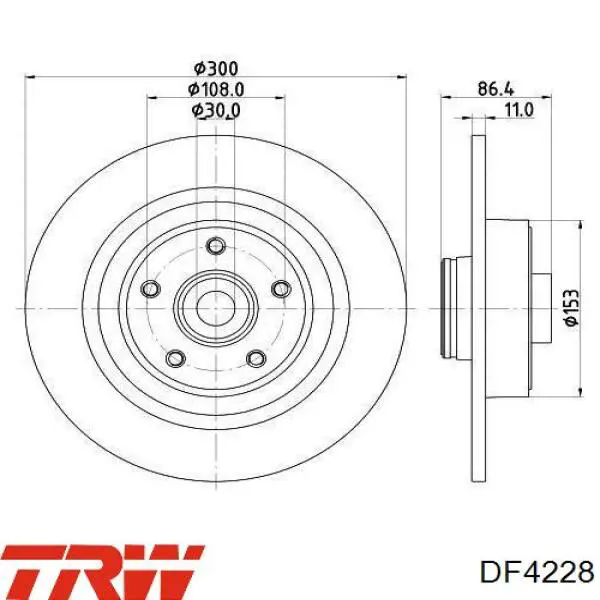 Купити R1019PCA Samko Диск заднього гальма